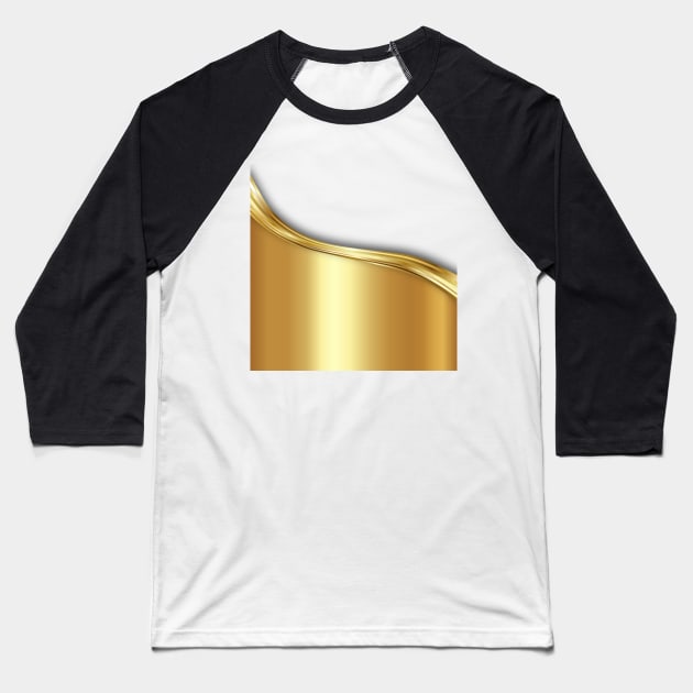 Liquid Gold Baseball T-Shirt by designsbycreation